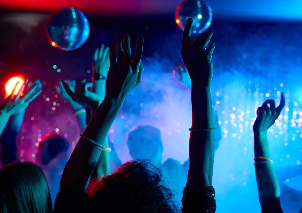 Party goers enjoying an insured event.