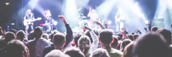 A group of young adults enjoying insured annual events.